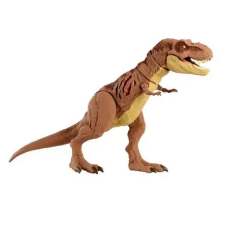 Mattel Jurassic World Extreme Damage Tyrannosaurus Rex, T-Rex, Dinosaurier, 43 cm