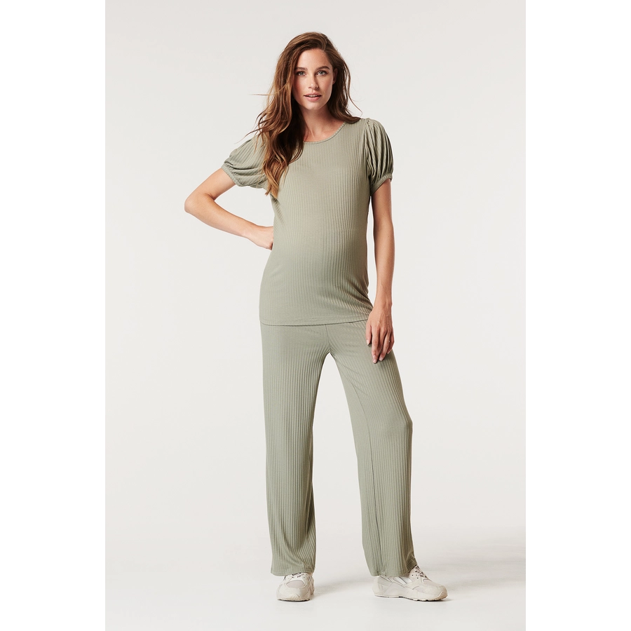 SUPERMOM T-shirt Volant Vetiver