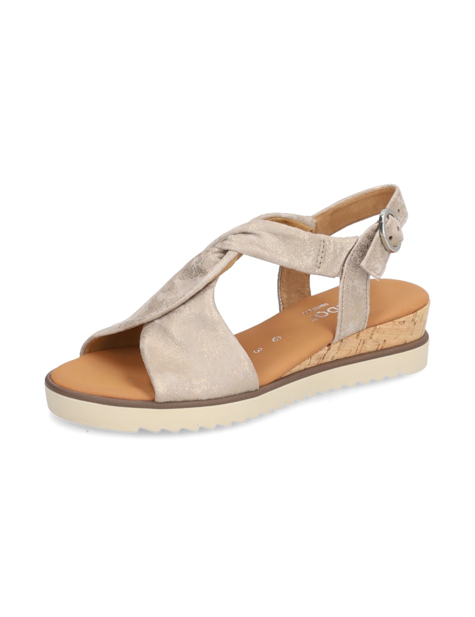 Veloursleder Sandale
