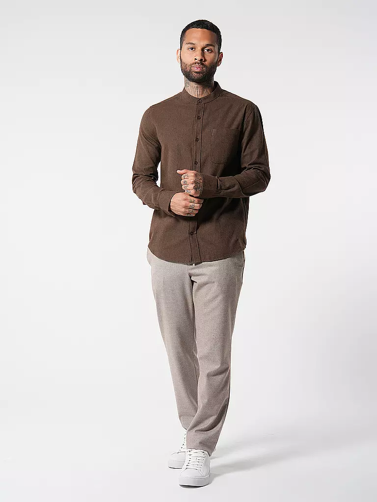 KNOWLEDGE COTTON APPAREL Flanellhemd  braun