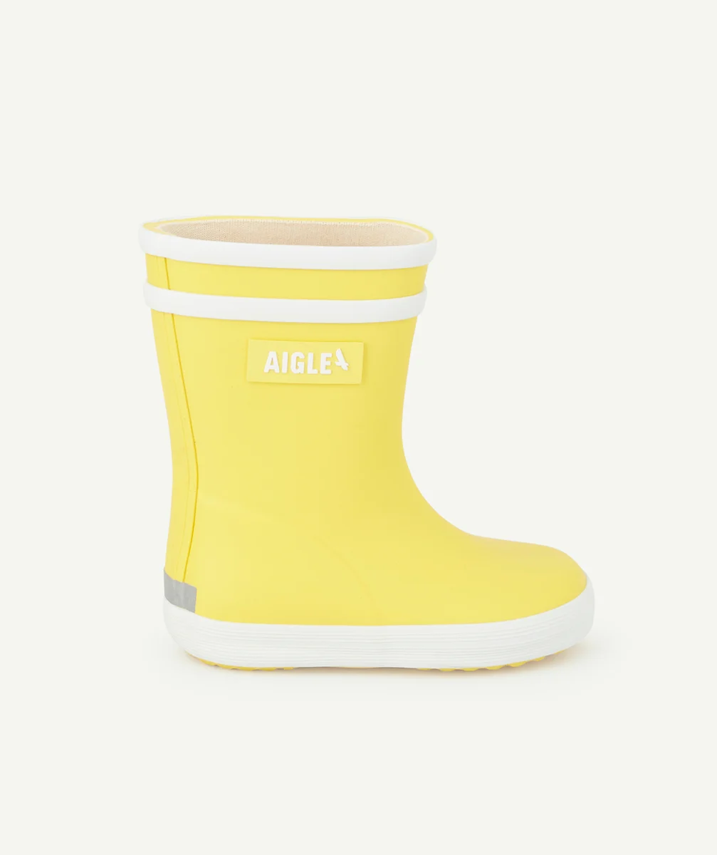 AIGLEBOTTES EN CAOUTCHOUC JAUNE PREMIERS PAS BÉBÉ BABYFLAC 2