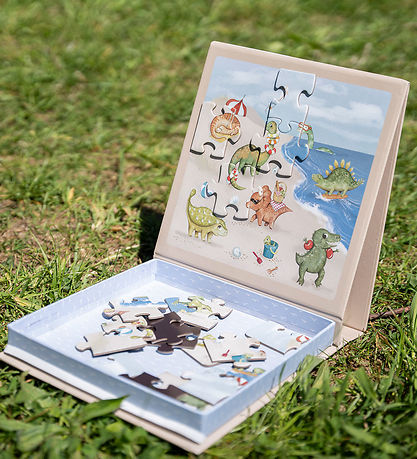 Filibabba Magnetisch Puzzlespiel - 20 Teile - Dino Strand