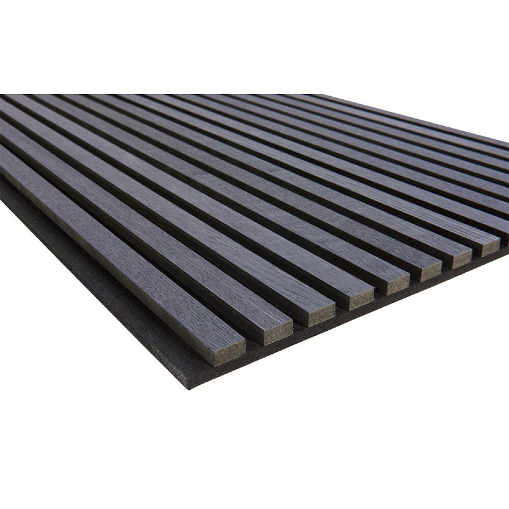 AKUSTIKKPANEL FIBROTECH BASIC 22X605X2440MM SVART EIK
