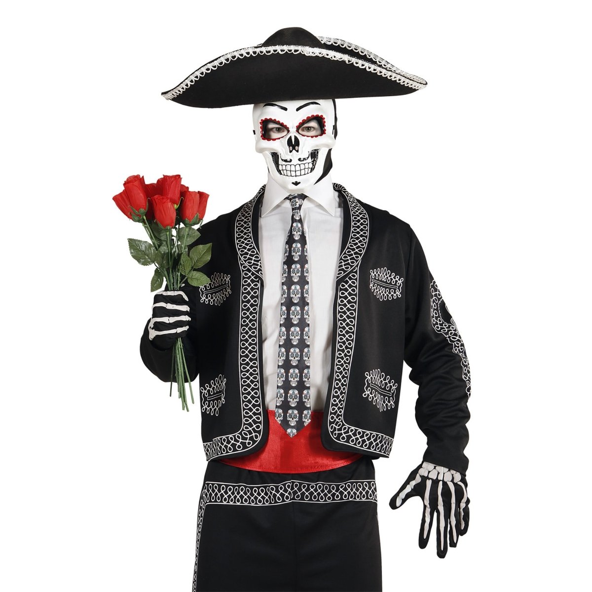 Dia De Los Muertos Masker Wit