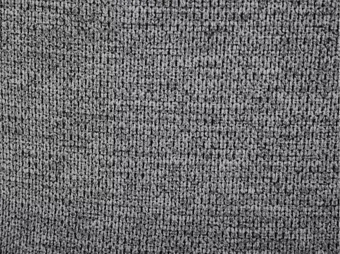 Fauteuil pivotant en tissu chiné gris SELENDO