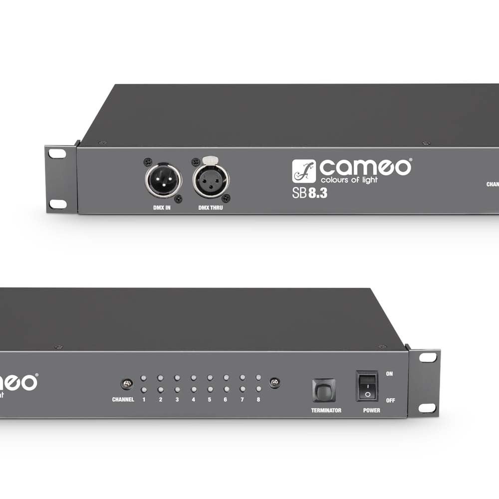 Cameo SB8.3 8-kanaals DMX splitter en booster