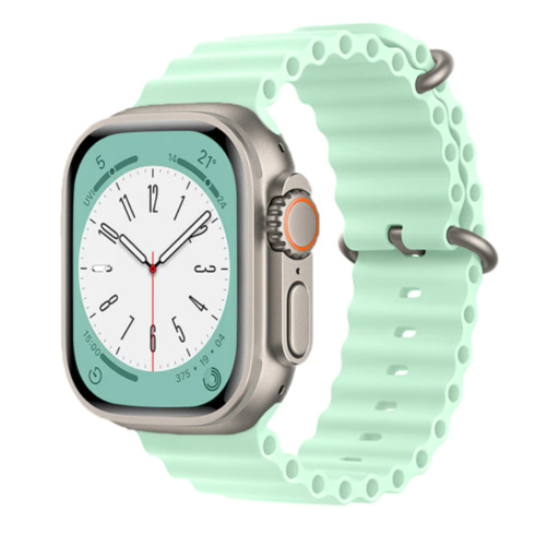 Pulseira de silicone compatível com Apple Watch 42/44/45/49mm Smartek Smtk-ocean
