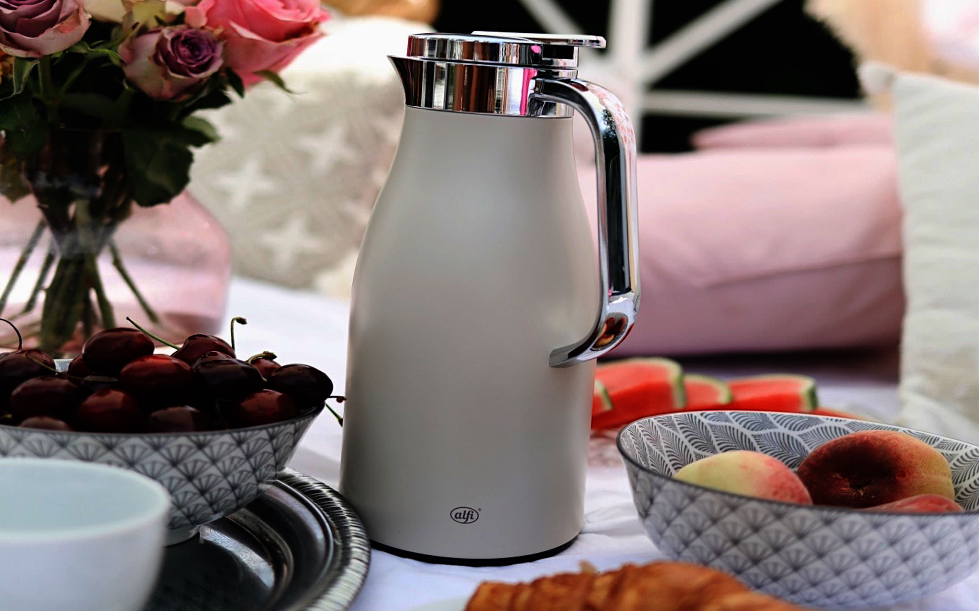 Isolierkanne Skyline, coconut white matt, 1 L