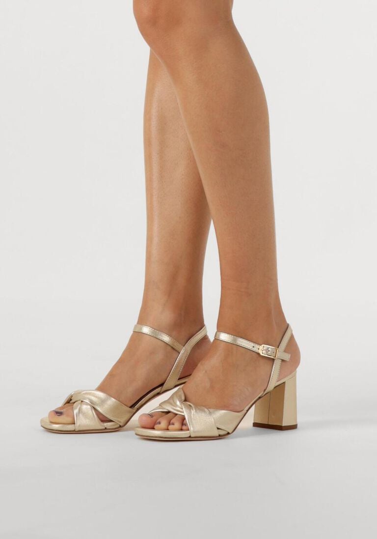 gouden unisa sandalen met hak medway