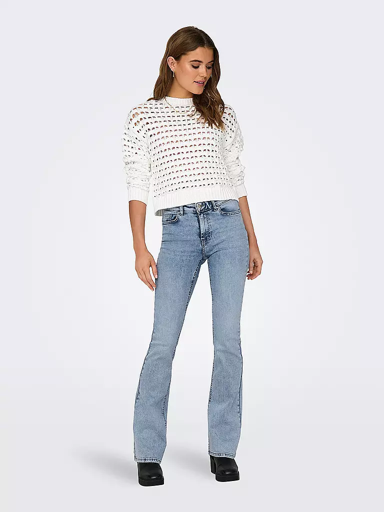ONLY Jeans Flared Fit ONLBLUSH hellblau