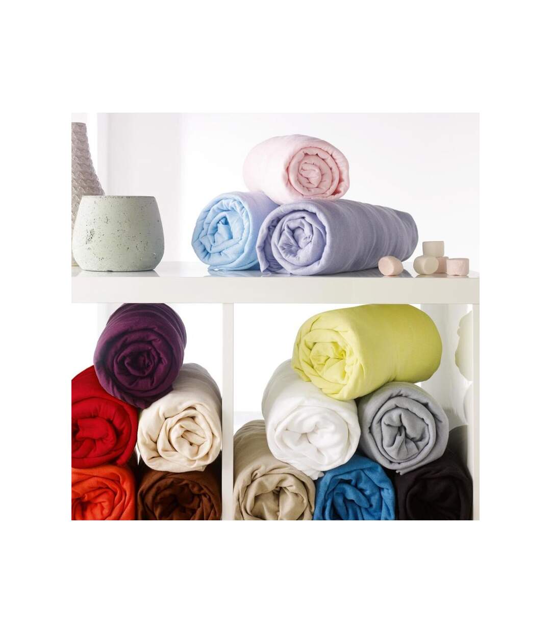Drap Housse Jersy 140x190cm Rose Dragée