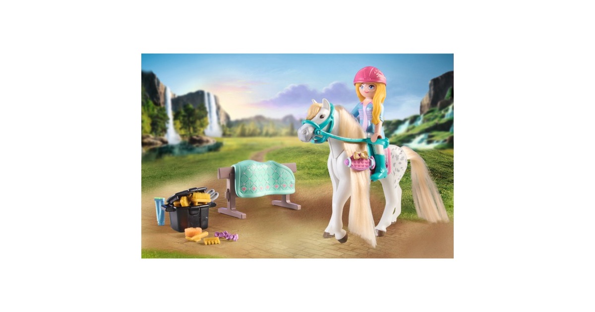 PLAYMOBILHorses of Waterfall - Isabella en leeuwin speelset Constructiespeelgoed  (71354)