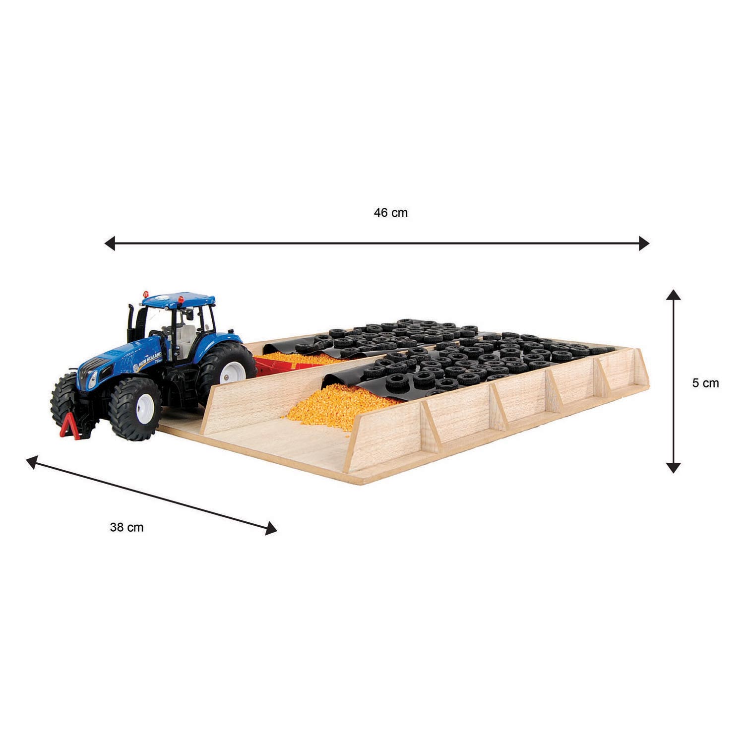 Kids Globe Sleufsilo Hout 1:32