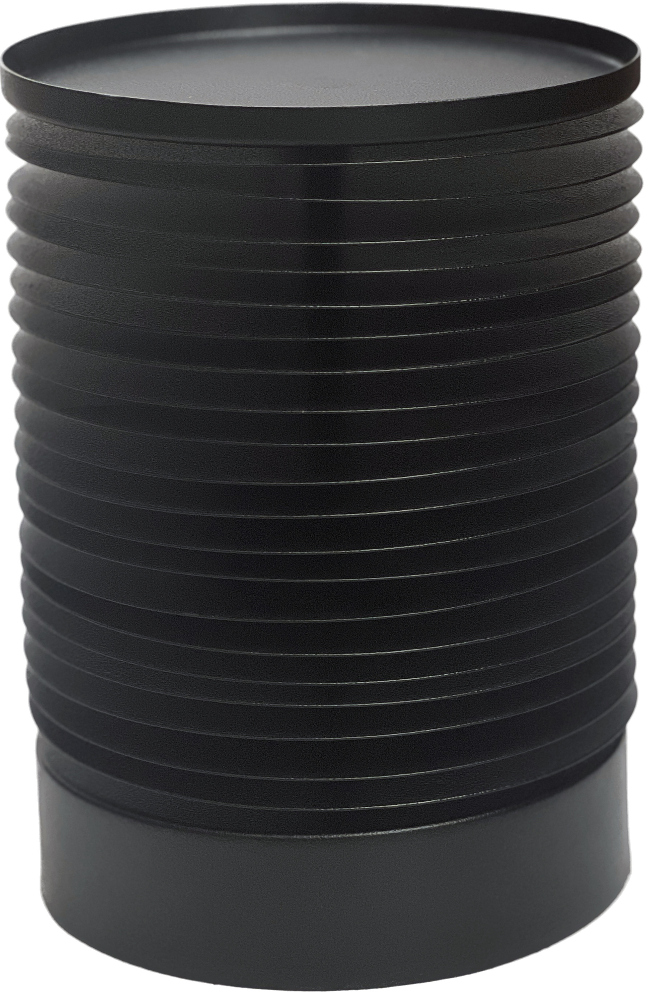 Kandelaar Mantas L black Ø21 x H28 cm