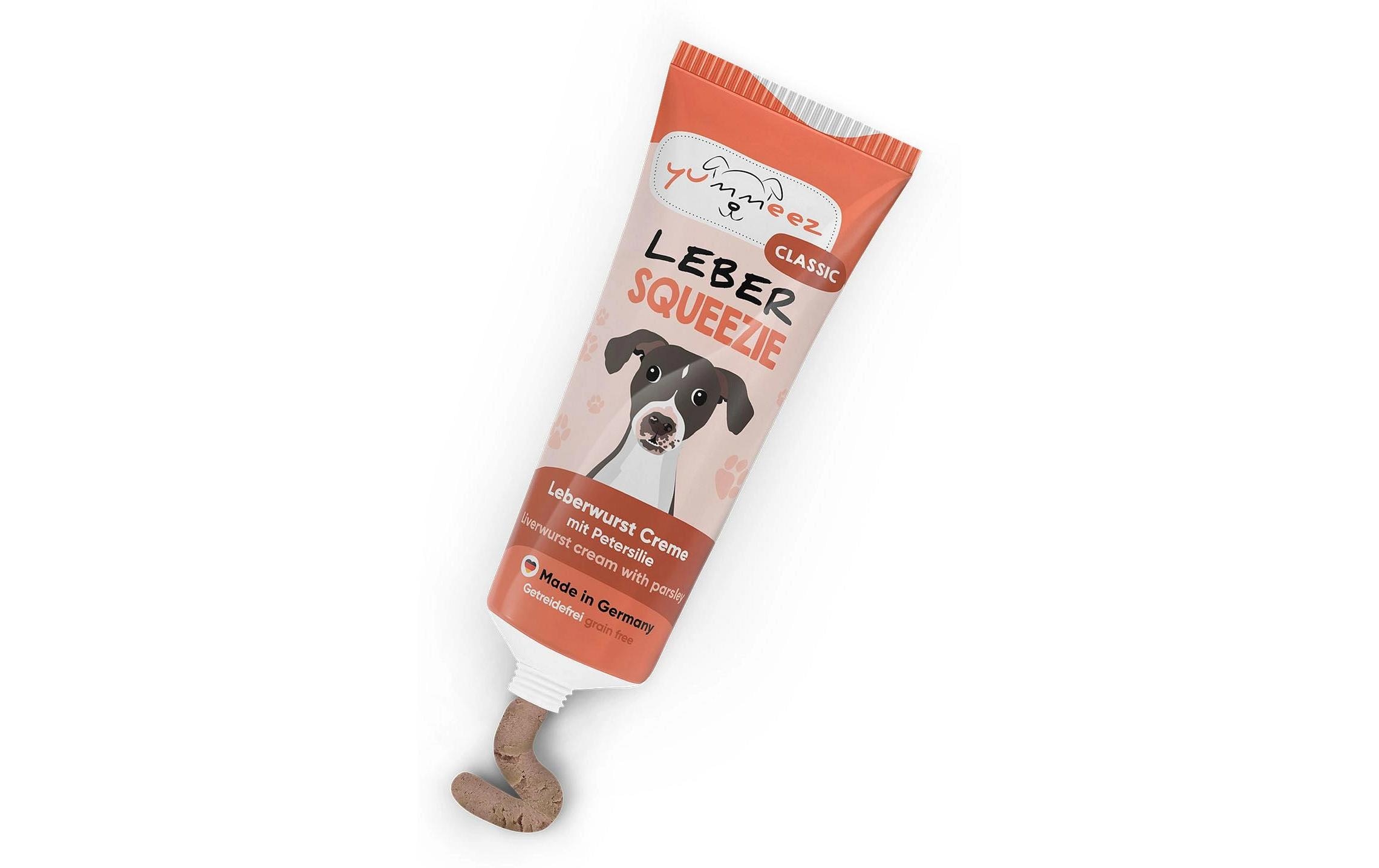 Hunde-Nahrungsergänzung Squeezie Leber 75g 75 gHundefutter