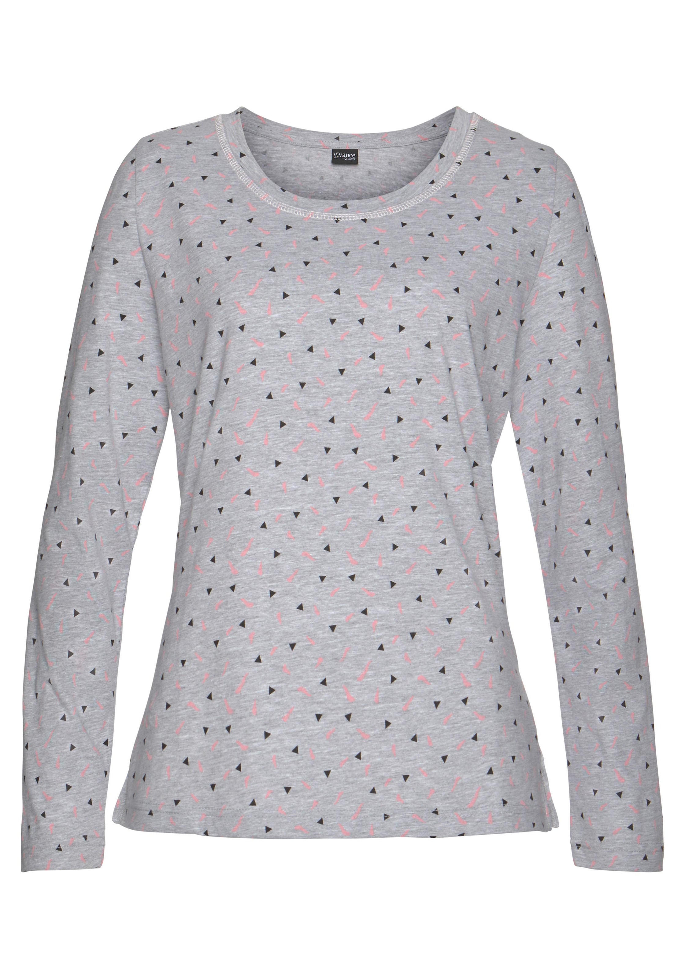 Vivance Dreams Pyjama 2 Stk. tlg., mit gemustertem Longsleeve