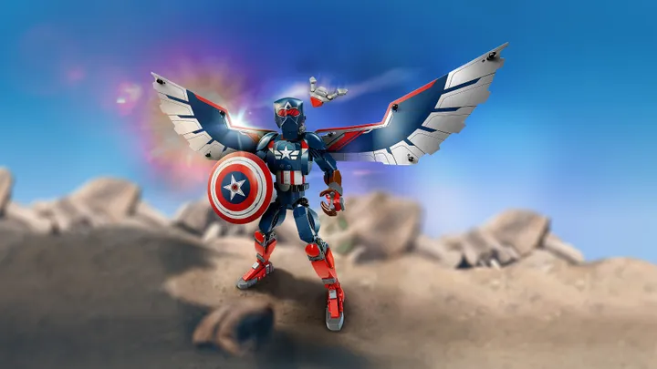 LEGO Super Heroes Marvel 76296 Byg selv-figur af den nye Captain America