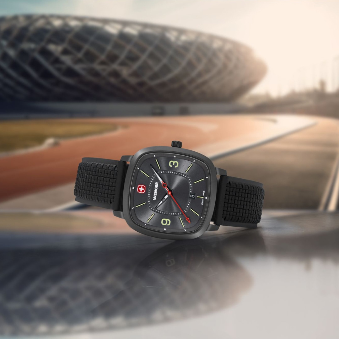 Wenger Vintage Sport Ø 37mm Schwarz / Grau