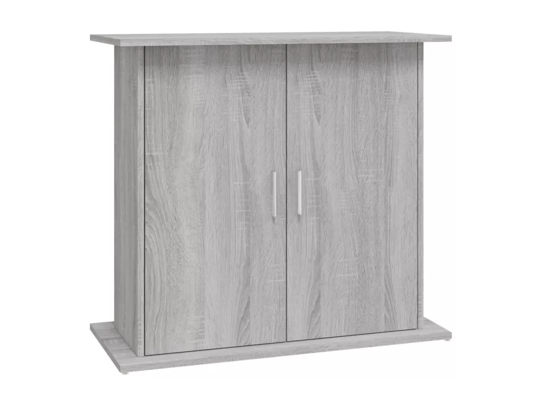 Support pour aquarium sonoma gris 81x36x73 cm bois d'ingénierie