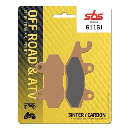 Plaquettes de freins SBS 611SI Sinter Métal Fritté racing avant