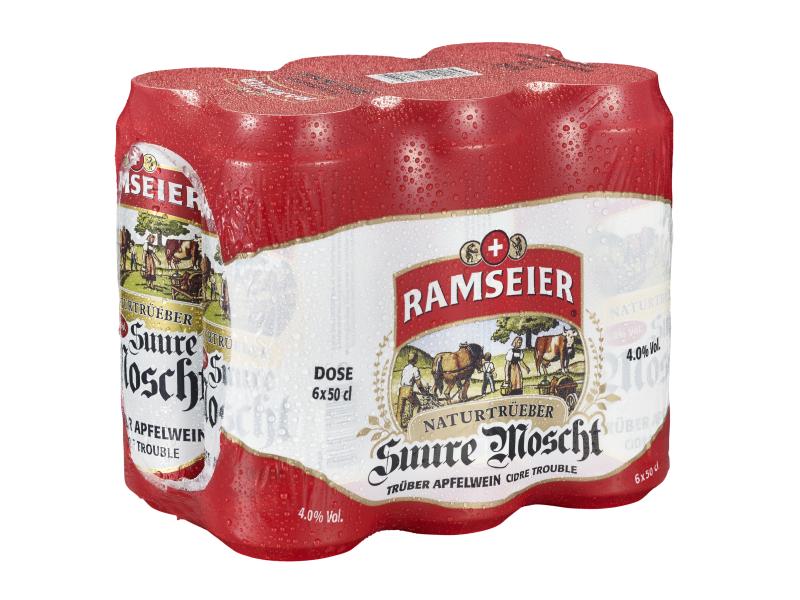 Ramseier Suure Moscht naturtrüeb 6 x 0.5 l Alkoholhaltiger Schweizer Apfelmost