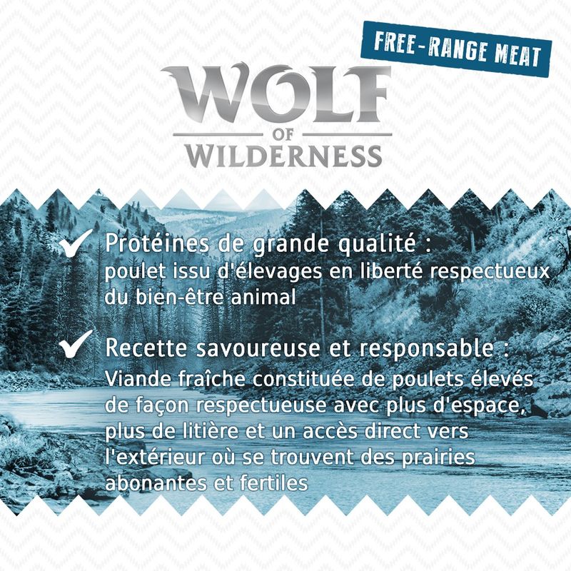 Wolf of Wilderness Junior Free range 6 x 400 g