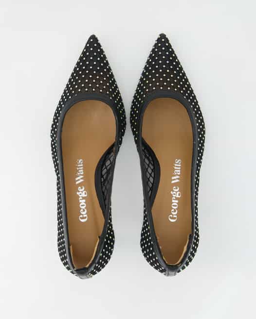 George Watts N214-104 Pumps in Schwarz