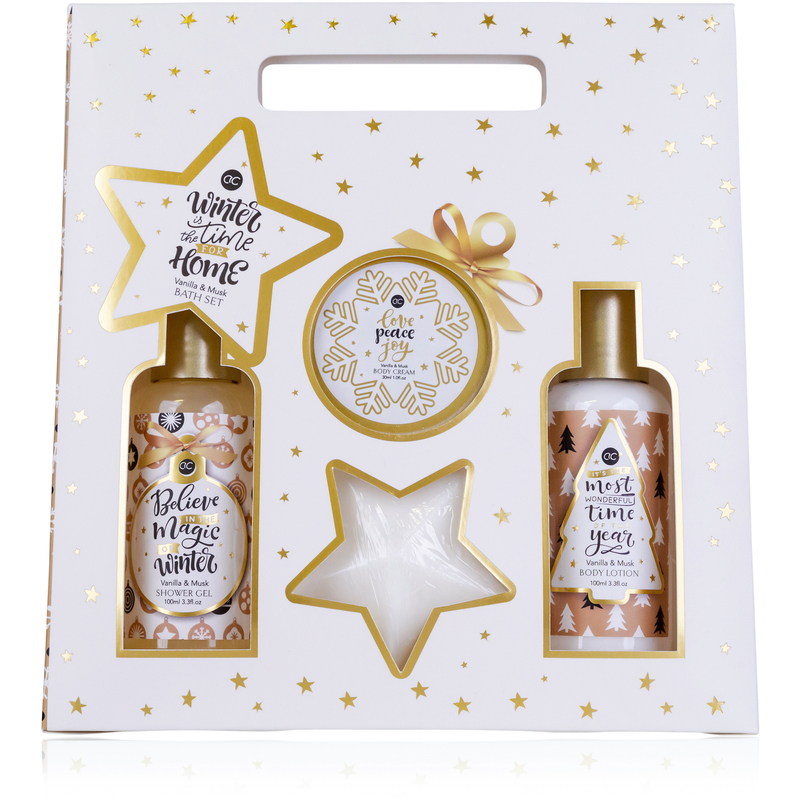 Accentra Bade-Set Winter Magic, in Geschnekbox, Vanilla & Musk