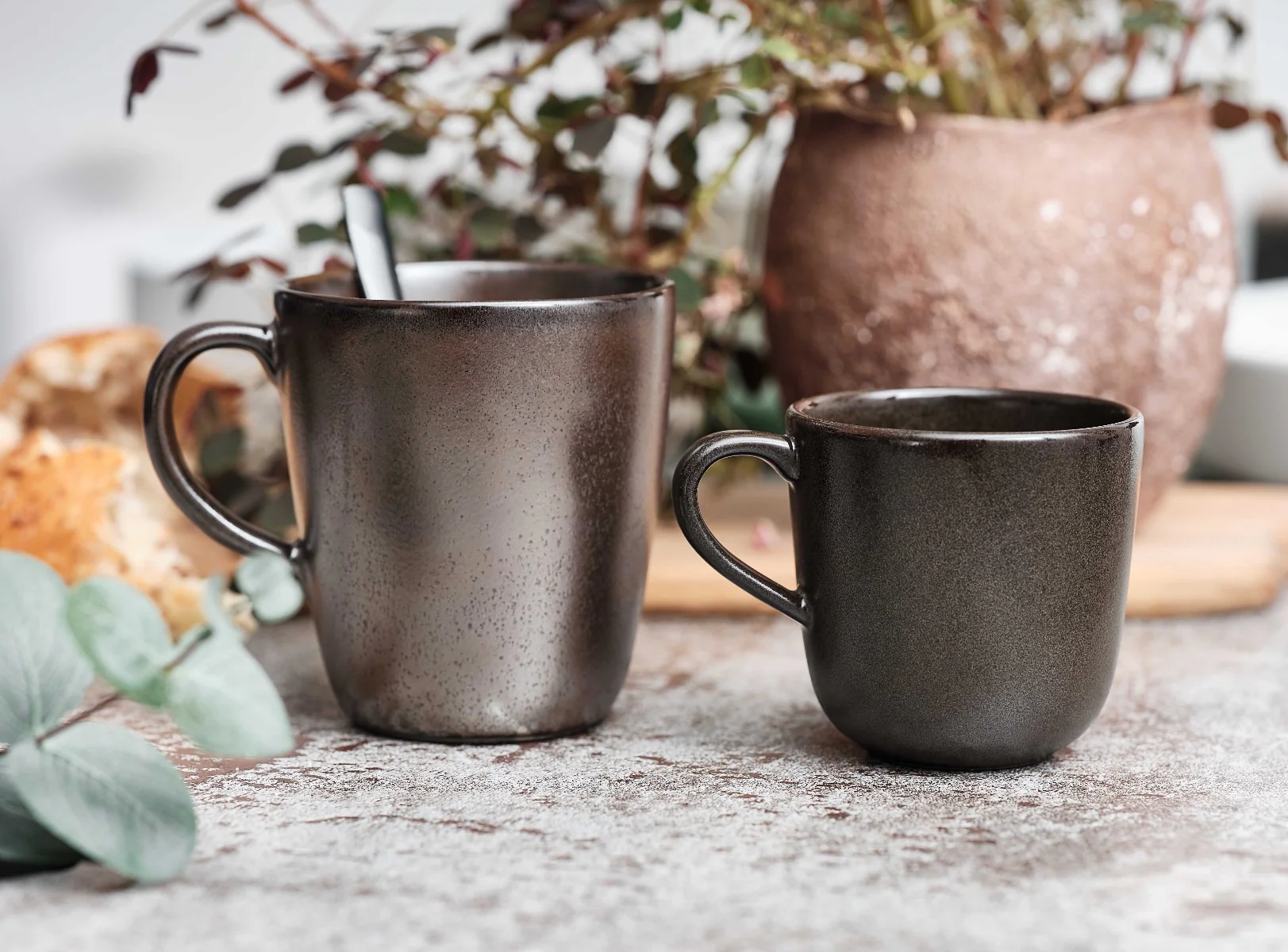 RAW  Kaffekop, metallic brown - 20 cl.