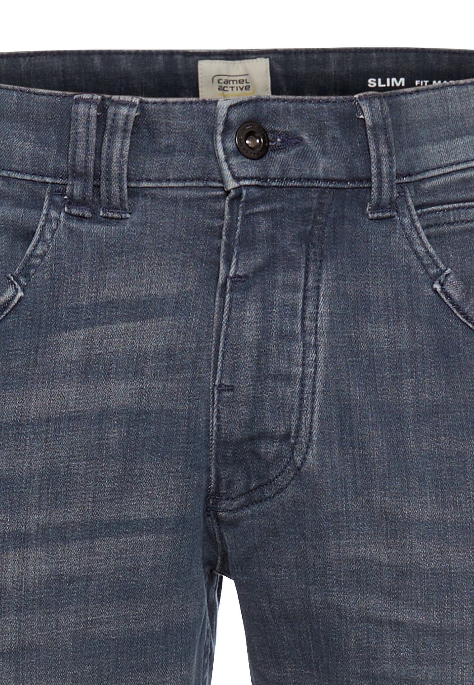 camel active Slim-fit-Jeans , mit Leder-Badge
