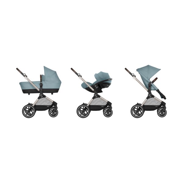 Cybex EOS Lux Kinderwagen 2-in-1 - Stormy Blue / Light Blue