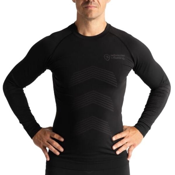 T-shirt thermique Adventer Underwear Titanium & Black
