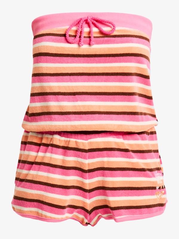 Roxy X Juicy Couture Combishort bandeau Rose Femme