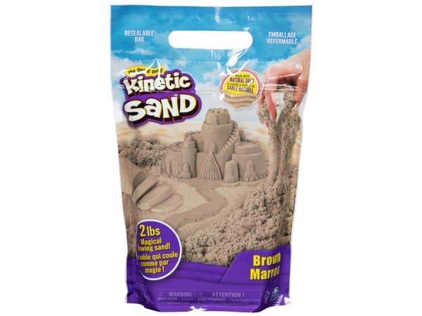 Kinetic Sand KNS RFL 2lb ColourSand Brown EU GML, Kinetisk sand for barn, 3 år, Brun