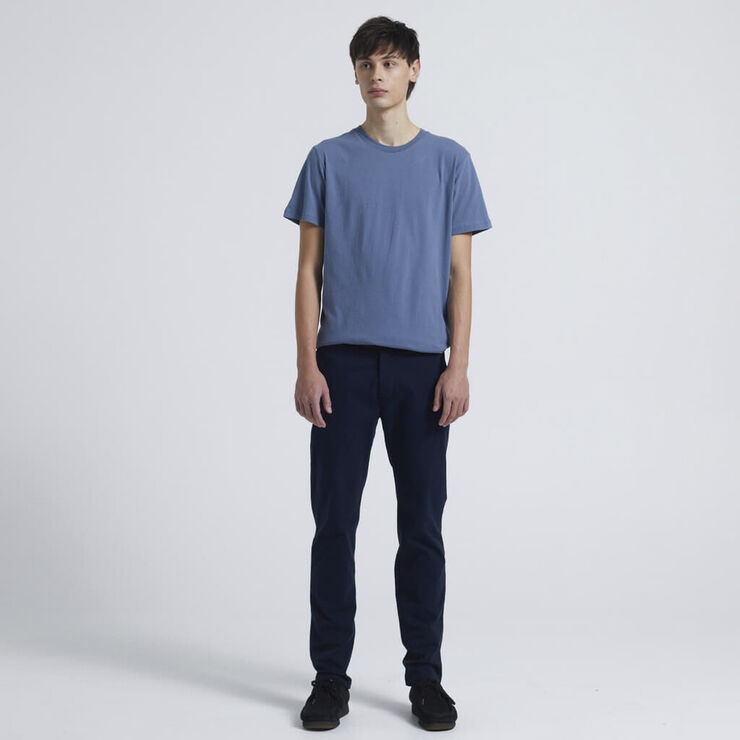 By Garment Makers The Organic Chino Pants Navy blazer