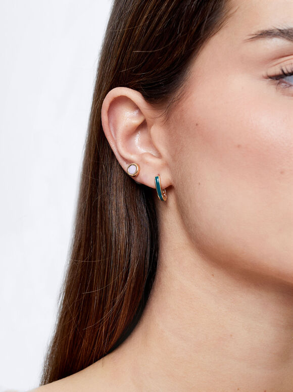 Conjunto De Aros Esmalte - Multicor