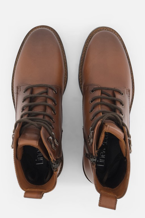 Linea Zeta Veterboots cognac Leer