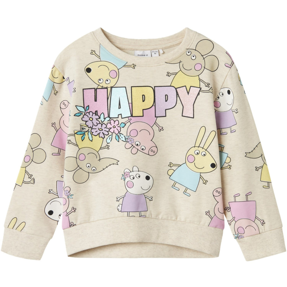 Køb Name It Peyote Melange Fira Peppa Pig Regular Sweatshirt