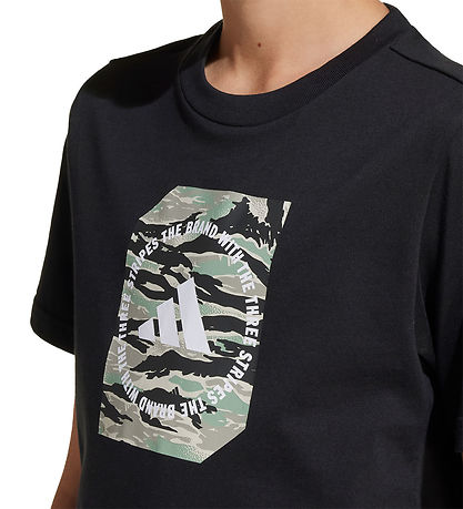 adidas Performance T-Shirt - B Camo - Black