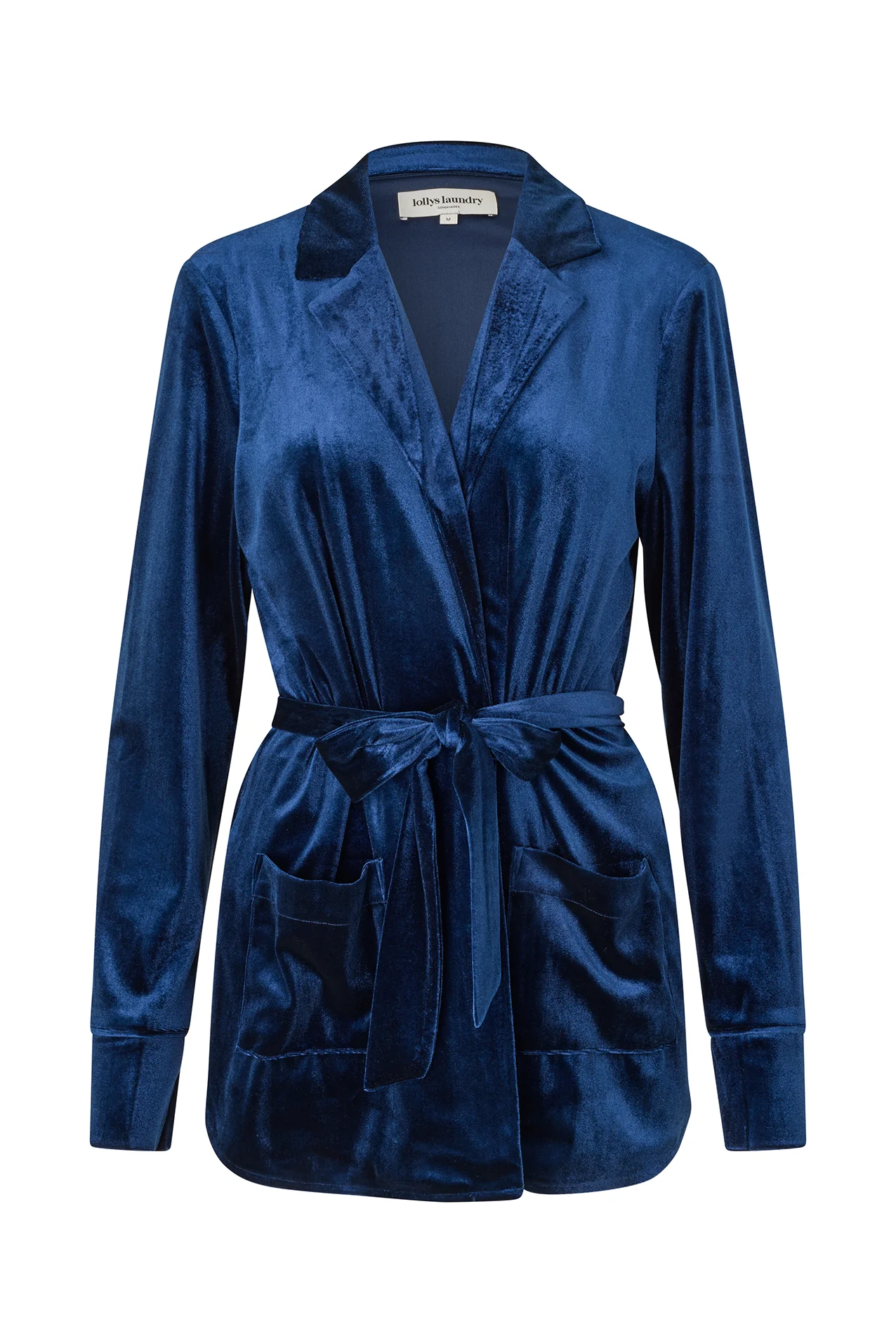 Lollys Laundry  Lisall velourblazer - blå