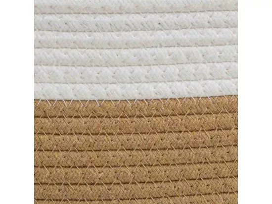Panier en corde de coton tressée 33x24x20