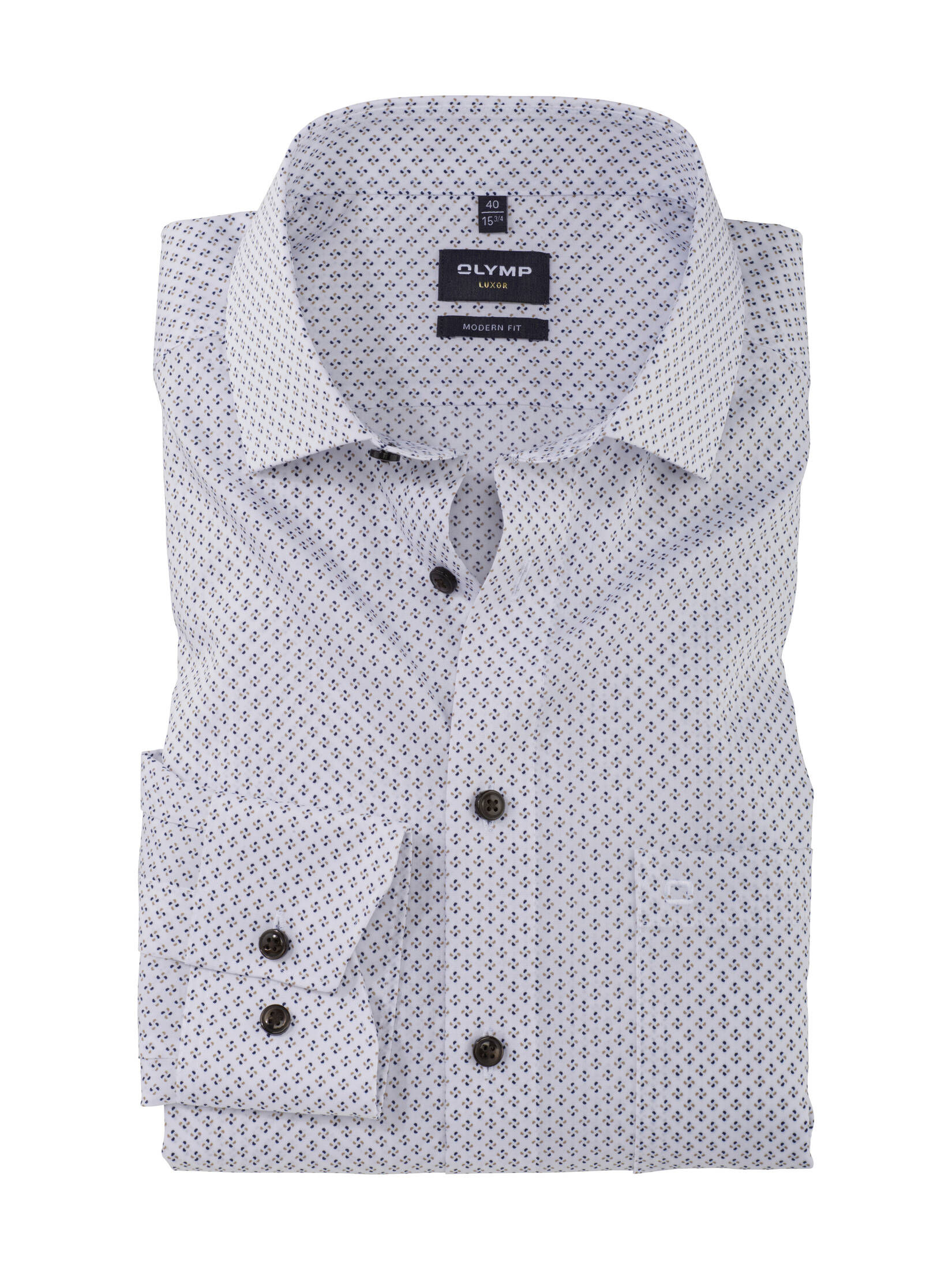 OLYMP| Herren Hemd LUXOR Modern Fit Langarm