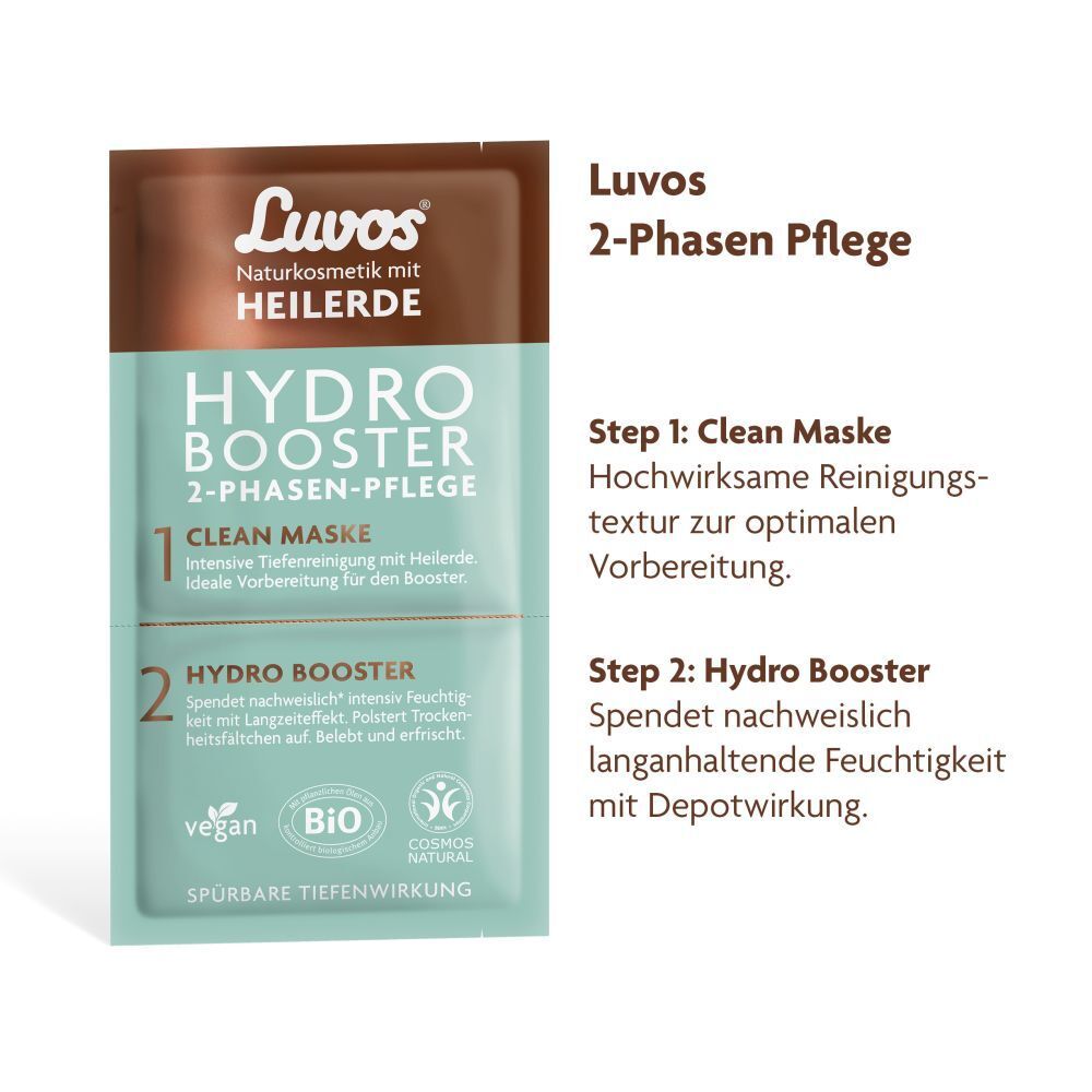 Luvos-Heilerde Hydro Booster mit Clean Maske, 2-Phasen-Pflege