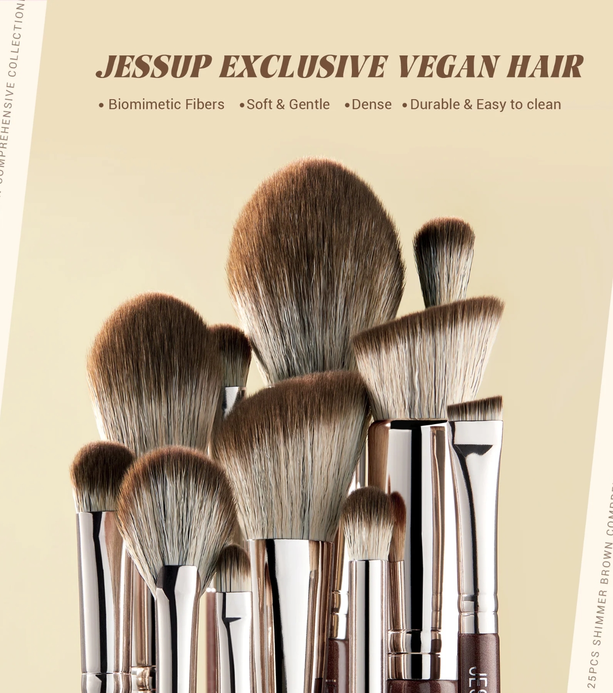 Jessup Beauty - *Master Collection* - Conjunto de 25 pincéis - Shimmer Brown