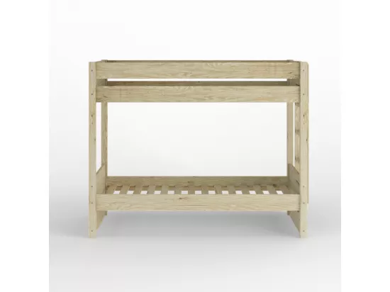 Lit superposé 90x190 cm bois massif bois naturel ELORA