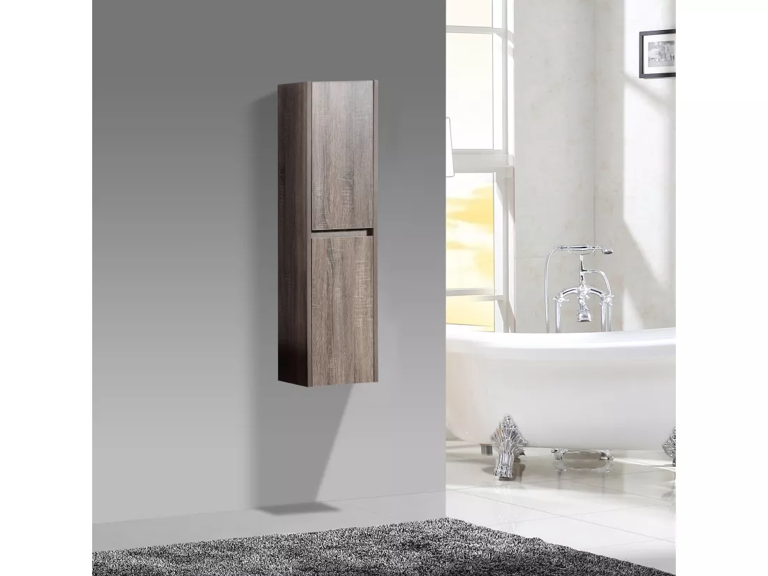 Colonne salle de bain 120 cm marron Aquadoli