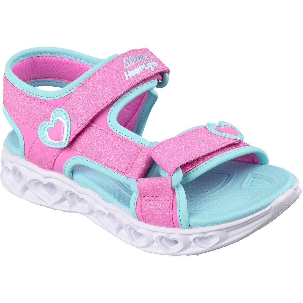 Køb Skechers Pink Heart Lights Sandaler