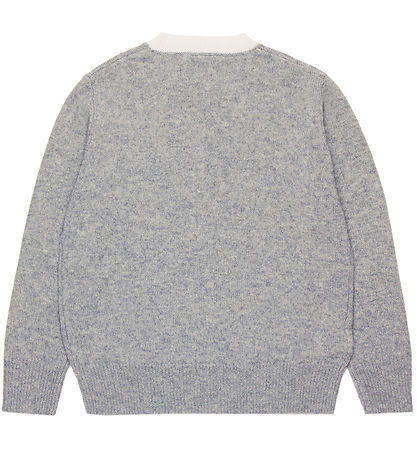 Marni Bluse - Uld - Gråmeleret m. Hvid