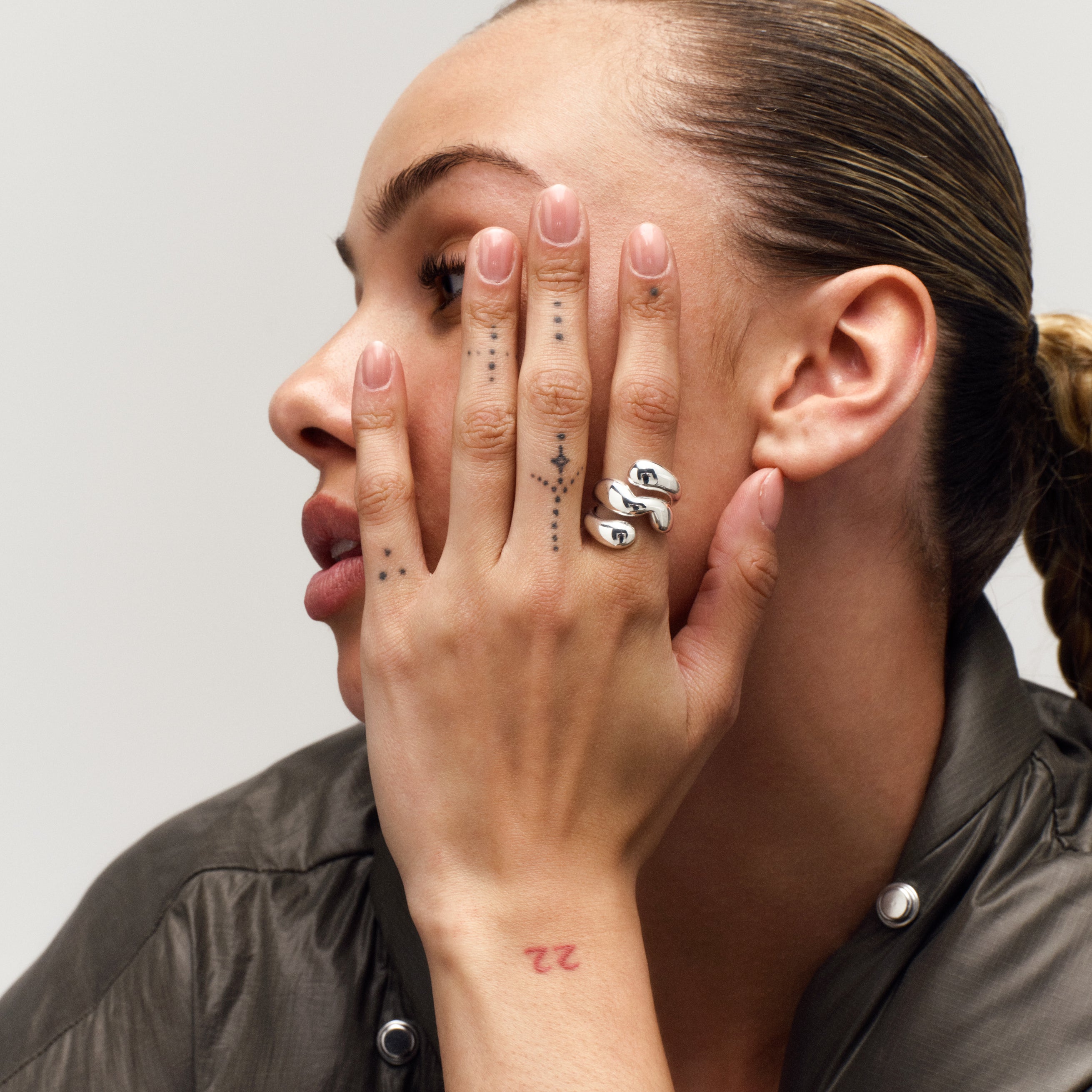 Camille Brinch  Twisty Puffer ring - sølv