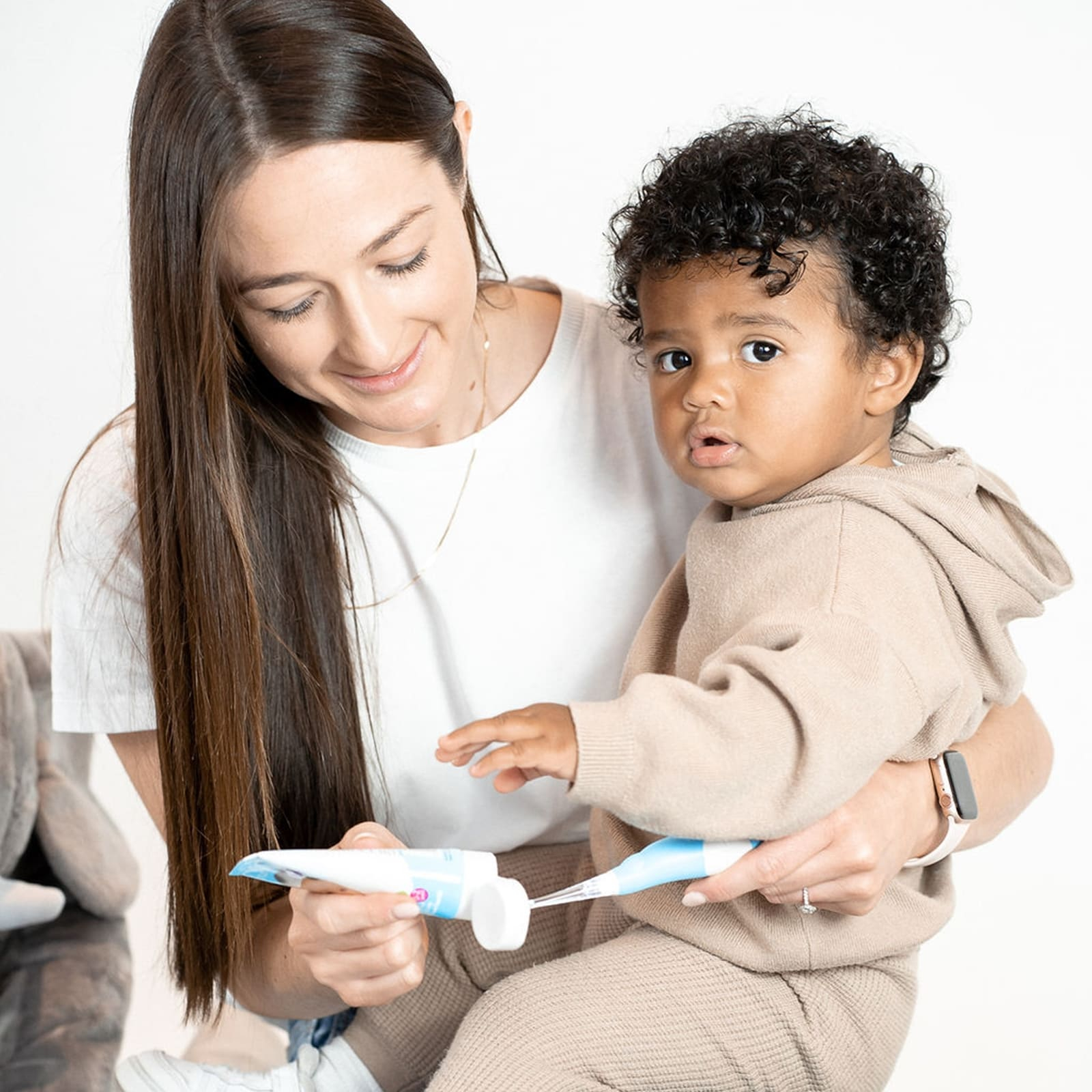 Elektrische Zahnbürste BabySonic Zahnbürste für Babys / Kleinkinder inkl. AAA Batterie (BRB051) - Grün